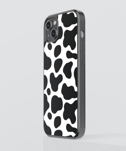 B&W Patches Pattern Glass Phone Case Cover