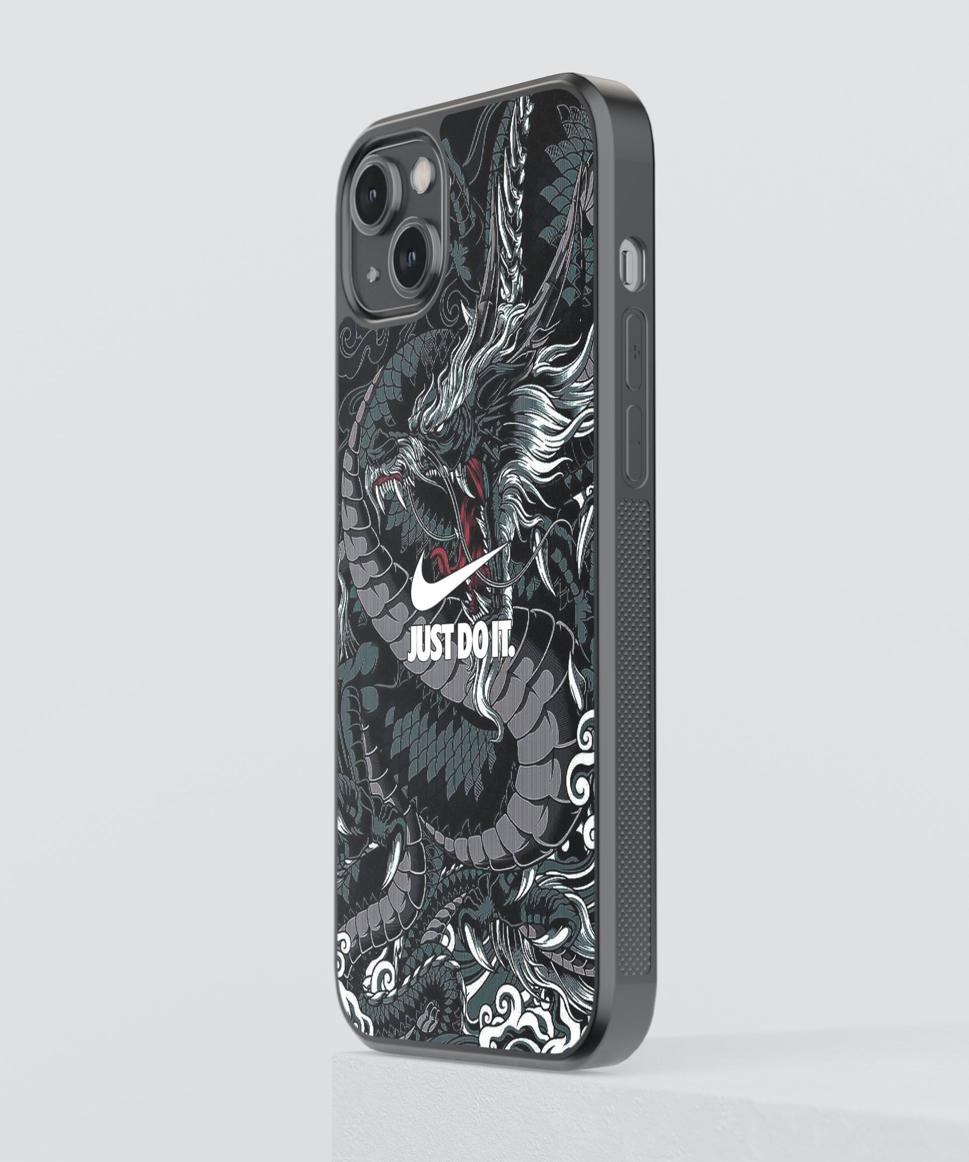 Dragon Swoosh Abstract Glass Phone Case Cover