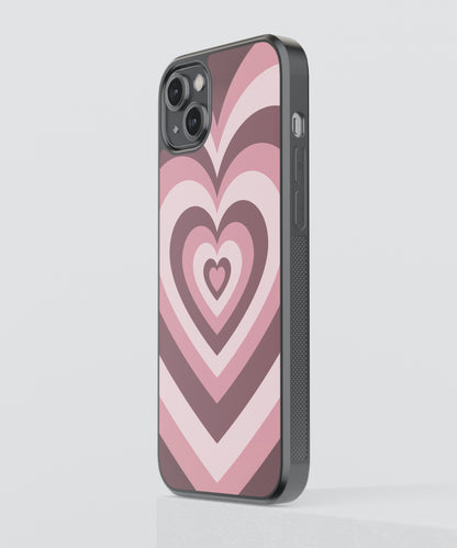 Hearts Abstract Glass Phone Case Cover