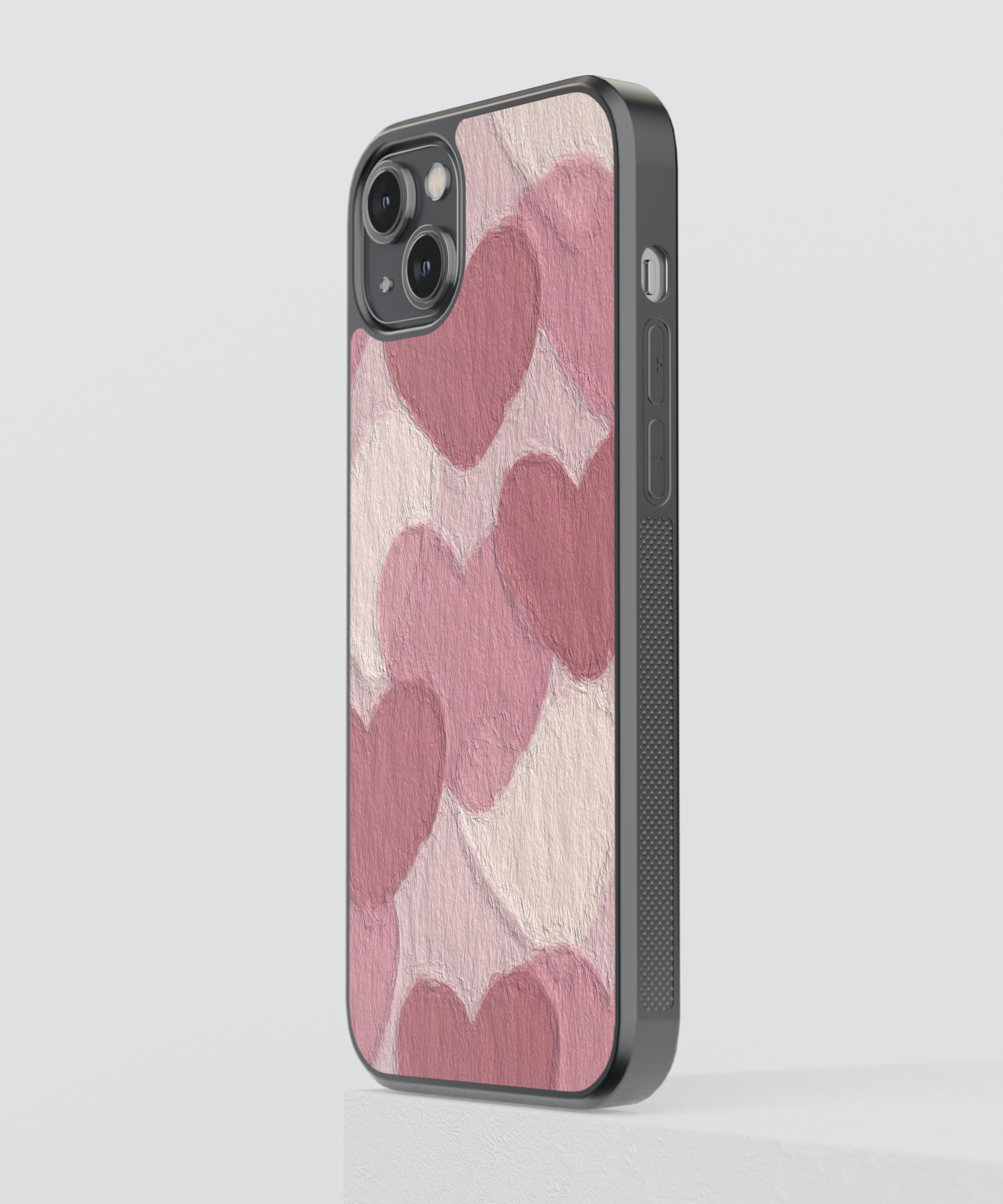 Hearts Aesthetic Glass Phone Case Cover