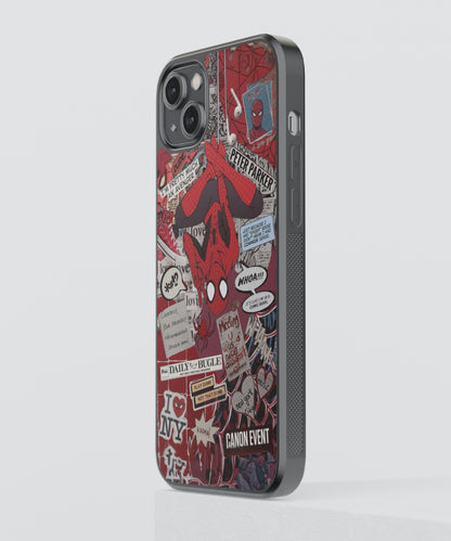 Spider-Man Aesthetic Glass Phone Case Cover