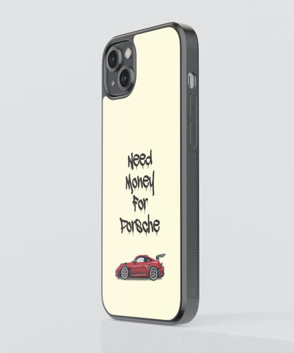 Money for Porsche Pop Culture Glass Phone Case Cover