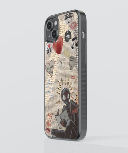 Spider-Man Vintage Glass Phone Case Cover