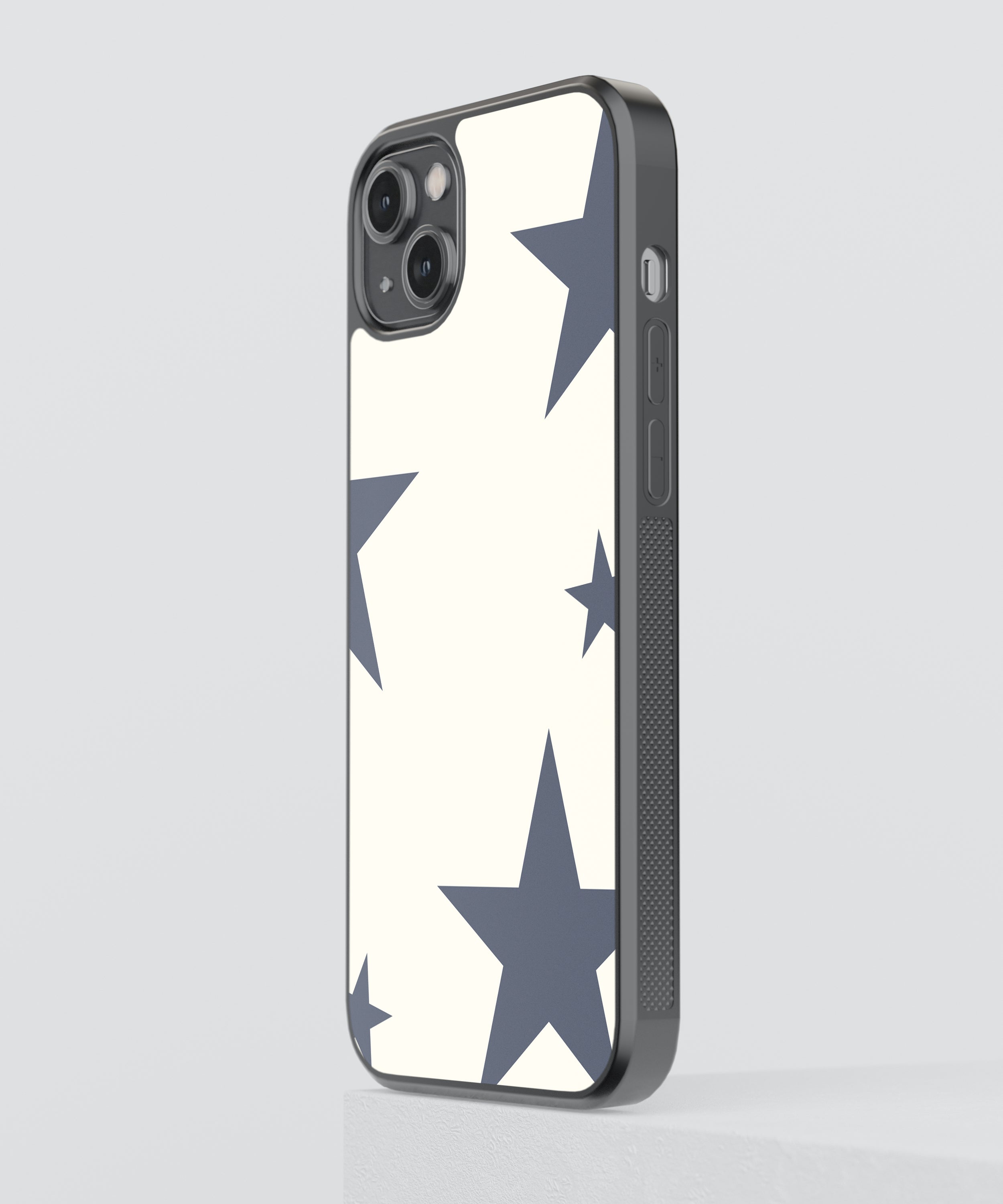 Stars Pattern Y2K Glass Phone Case Cover