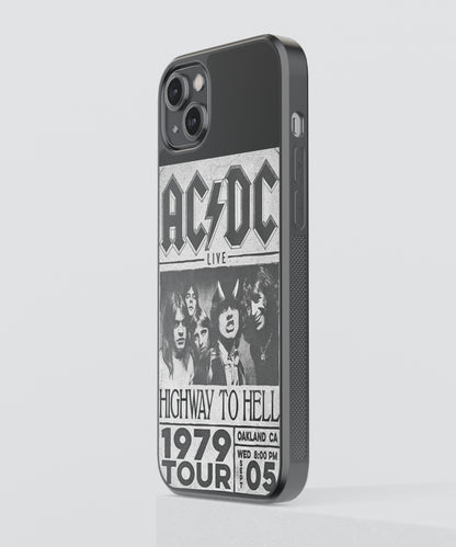 AC DC Spotify Glass Phone Case Cover