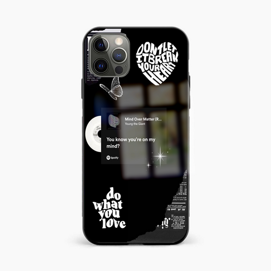 Mind Over Matter Spotify Glass Phone Case - Aesthetic Phone Covers - Culltique