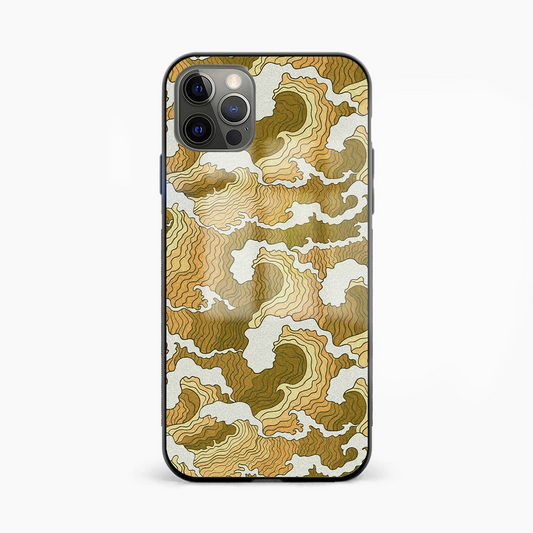 Brown Waves Abstract Glass Phone Case Cover - Aesthetic Phone Covers - Culltique