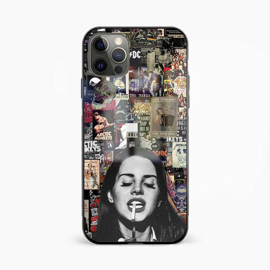 Pop Culture Ft. Lana Del Rey Spotify Glass Phone Case Cover - Aesthetic Phone Covers - Culltique