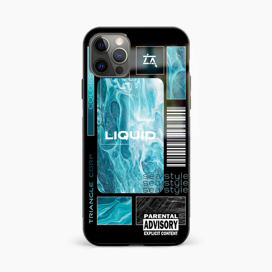 Liquid Abstract Glass Phone Case Cover - Aesthetic Phone Covers - Culltique