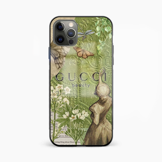 Gucci Vintage Glass Phone Case Cover - Aesthetic Phone Covers - Culltique