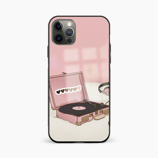 Record Player Y2K Glass Phone Case Cover - Aesthetic Phone Covers - Culltique