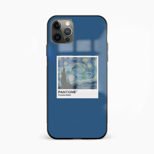 Van Gogh Starry Night Polaroid Glass Phone Case Cover - Aesthetic Phone Covers - Culltique
