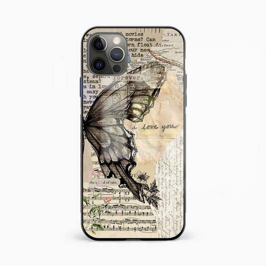 Butterfly Vintage Glass Phone Case Cover - Aesthetic Phone Covers - Culltique