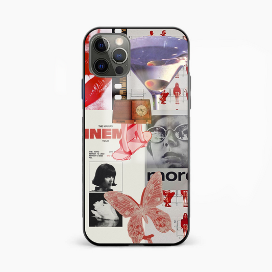 Red Aesthetic Y2K Glass Phone Case Cover - Aesthetic Phone Covers - Culltique
