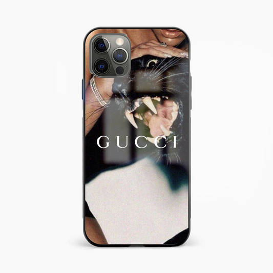 Gucci Panther Glass Phone Case Cover - Aesthetic Phone Covers - Culltique