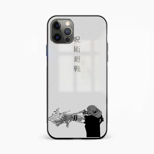 Sukuna Fire Arrow Jujutsu Kaisen Glass Phone Case Cover - Aesthetic Phone Covers - Culltique