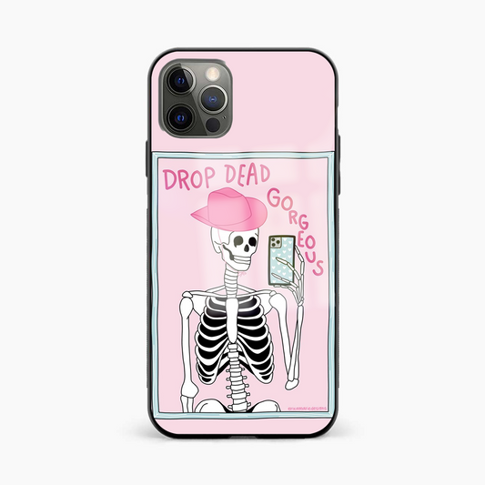 Drop Dead Gorgeous Y2K Glass Phone Case Cover - Aesthetic Phone Covers - Culltique
