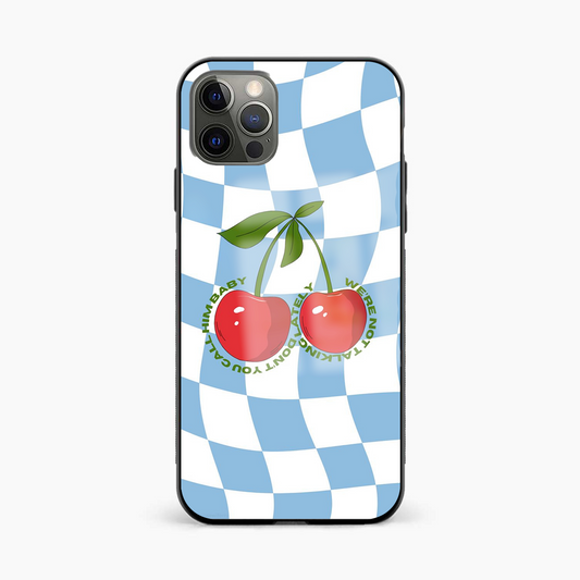 Cherries Y2K Glass Phone Case Cover - Aesthetic Phone Covers - Culltique