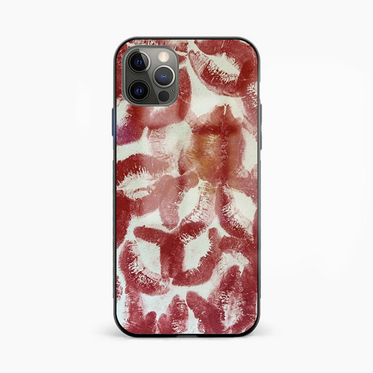 Kisses (For Him) Abstract Glass Phone Case Cover - Aesthetic Phone Covers - Culltique