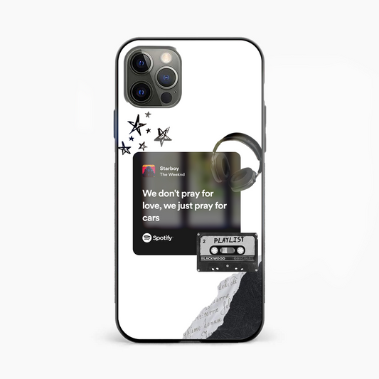 The Weeknd Starboy Spotify Glass Phone Case Cover - Aesthetic Phone Covers - Culltique