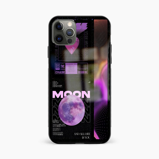 Moon Abstract Glass Phone Case Cover - Aesthetic Phone Covers - Culltique
