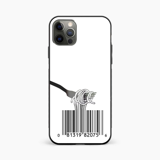 Forked Barcode Abstract Glass Phone Case Cover - Aesthetic Phone Covers - Culltique