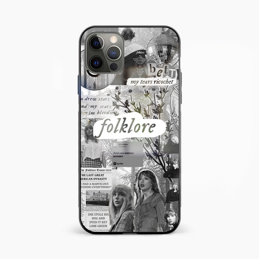 Taylor Swift Folklore Spotify Glass Phone Case Cover - Aesthetic Phone Covers - Culltique