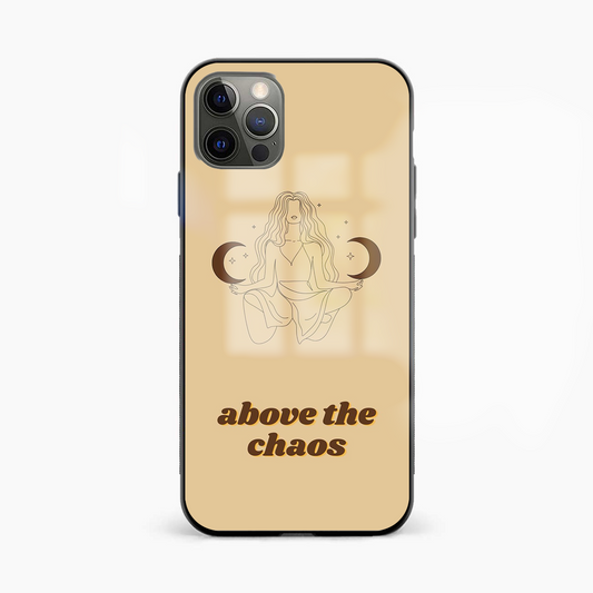 Above The Chaos Abstract Glass Phone Case Cover - Aesthetic Phone Covers - Culltique