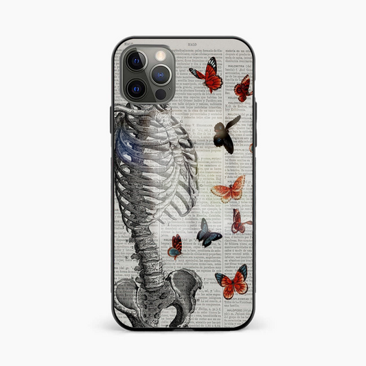 Skeleton Vintage Glass Phone Case Cover - Aesthetic Phone Covers - Culltique