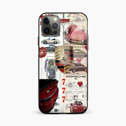 Porsche Aesthetic Glass Phone Case Cover - Aesthetic Phone Covers - Culltique