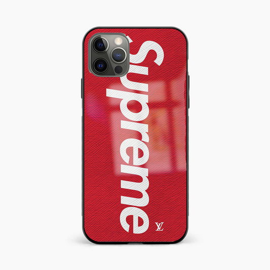 Supreme Glass Phone Case Cover - Aesthetic Phone Covers - Culltique