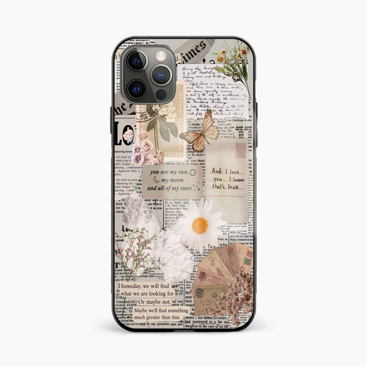 Love Vintage Glass Phone Case Cover - Aesthetic Phone Covers - Culltique