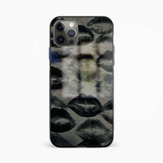 Kisses Gothic (For Him) Glass Phone Case Cover - Aesthetic Phone Covers - Culltique