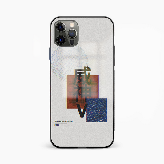 Vision Japanese Abstract Glass Phone Case Cover - Aesthetic Phone Covers - Culltique
