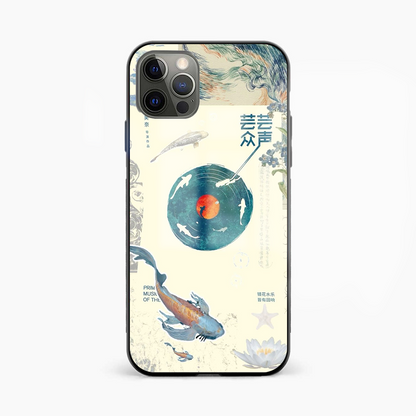 Koi Fish Abstract Glass Phone Case Cover - Aesthetic Phone Covers - Culltique