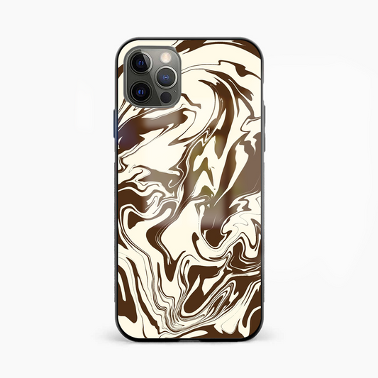 Brown Marble Abstract Glass Phone Case Cover - Aesthetic Phone Covers - Culltique