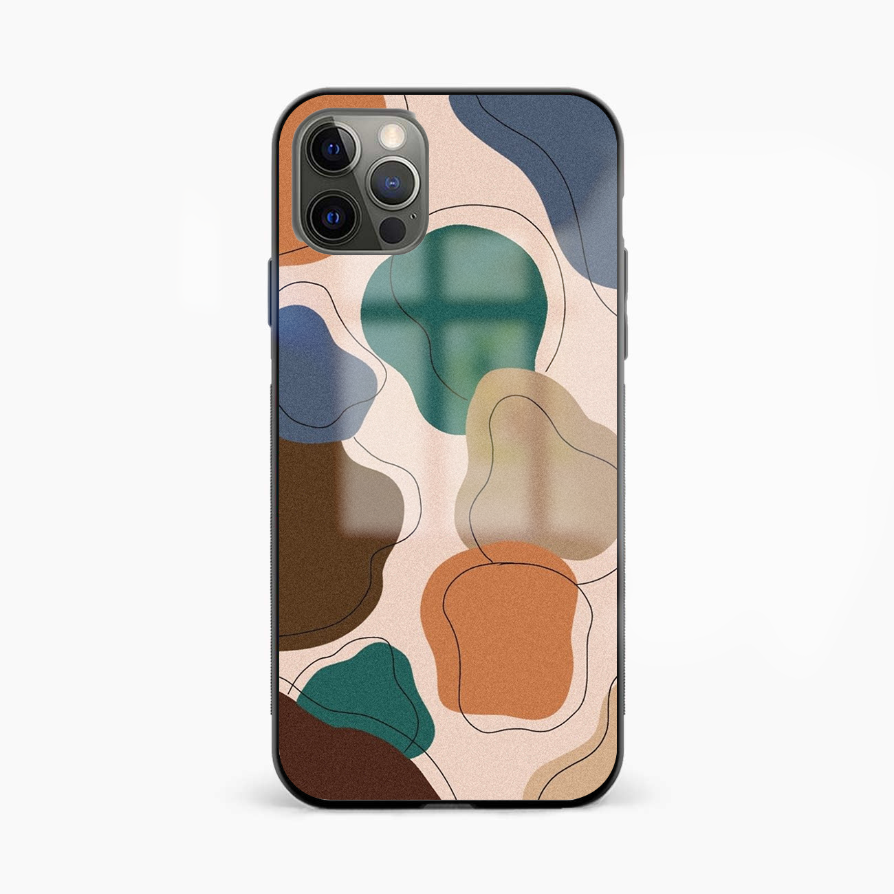 Peach Camo Abstract Glass Phone Case Cover - Aesthetic Phone Covers - Culltique