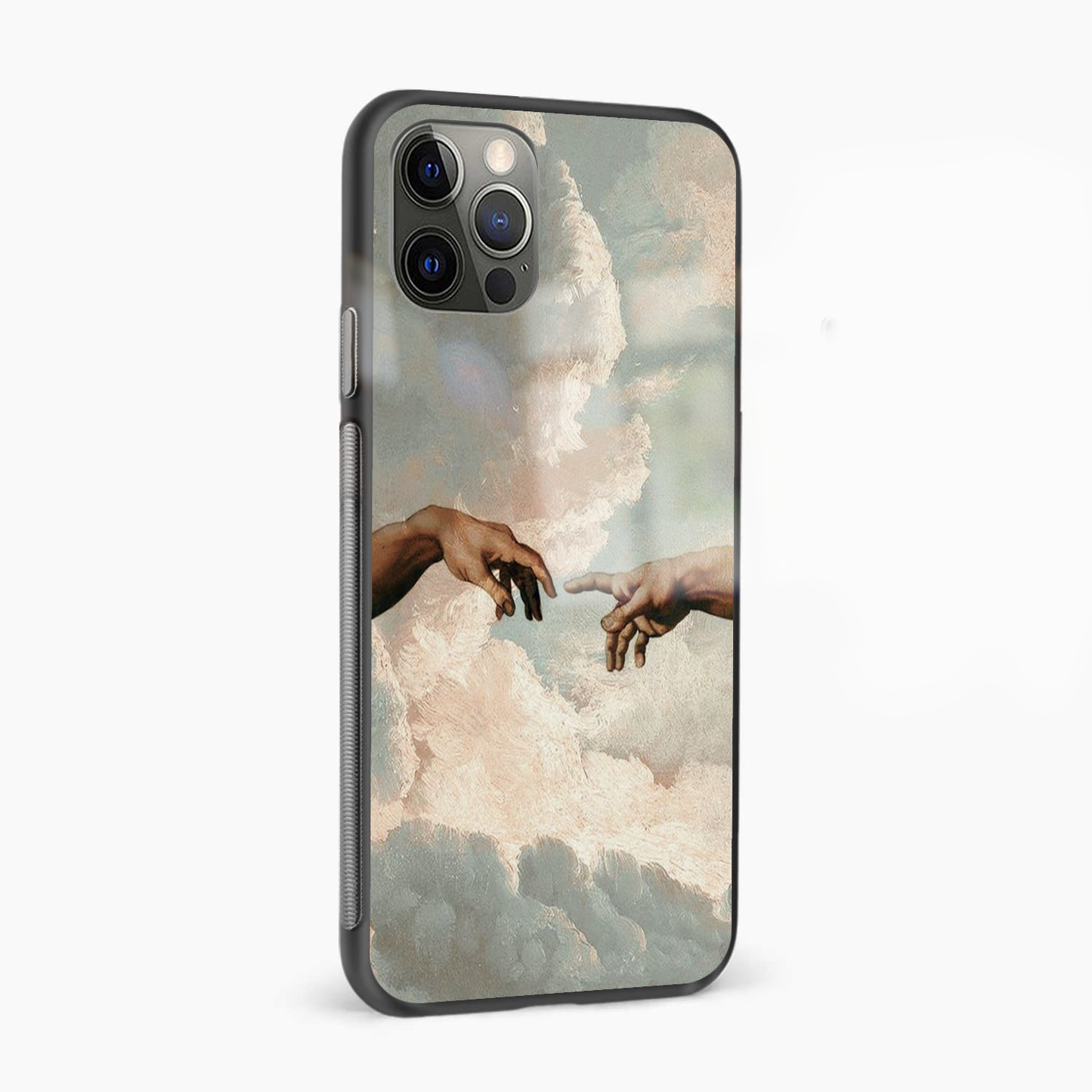 Renaissance Hands Abstract Glass Phone Case Cover - Aesthetic Phone Covers - Culltique