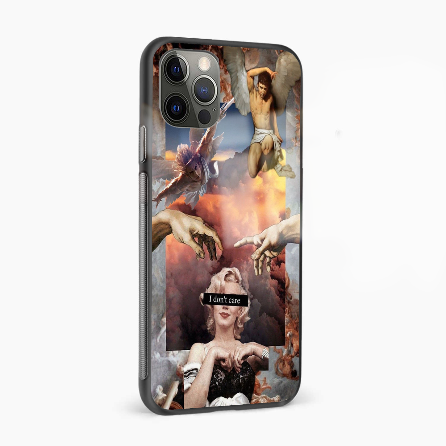 Renaissance Pop Fusion Abstract Glass Phone Case Cover - Aesthetic Phone Covers - Culltique