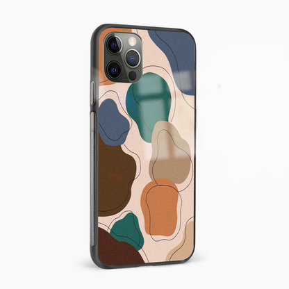 Peach Camo Abstract Glass Phone Case Cover - Aesthetic Phone Covers - Culltique