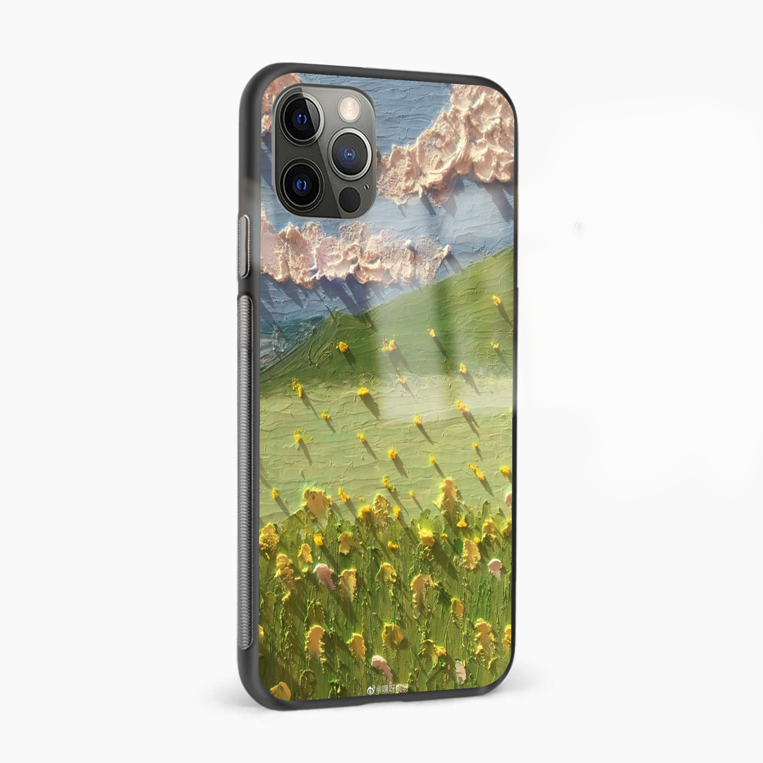 Grass Field Art Abstract Glass Phone Case Cover - Aesthetic Phone Covers - Culltique