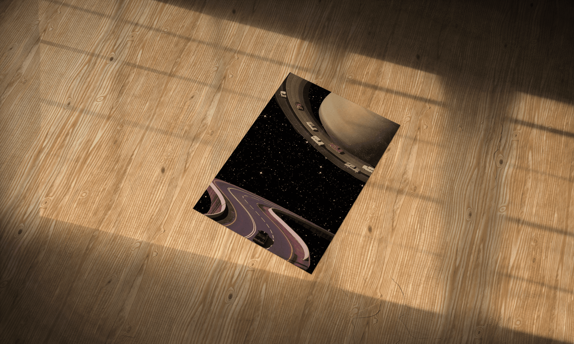 Planetary Travel Abstract Aesthetic Metal Poster - Aesthetic Phone Cases - Culltique