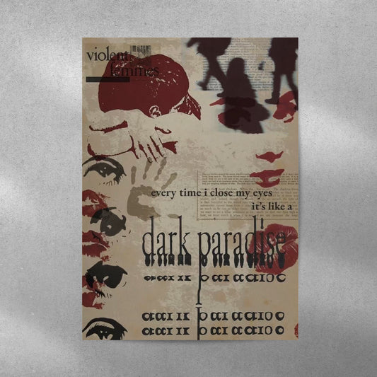 Dark Paradise Vintage Aesthetic Metal Poster - Aesthetic Phone Cases - Culltique