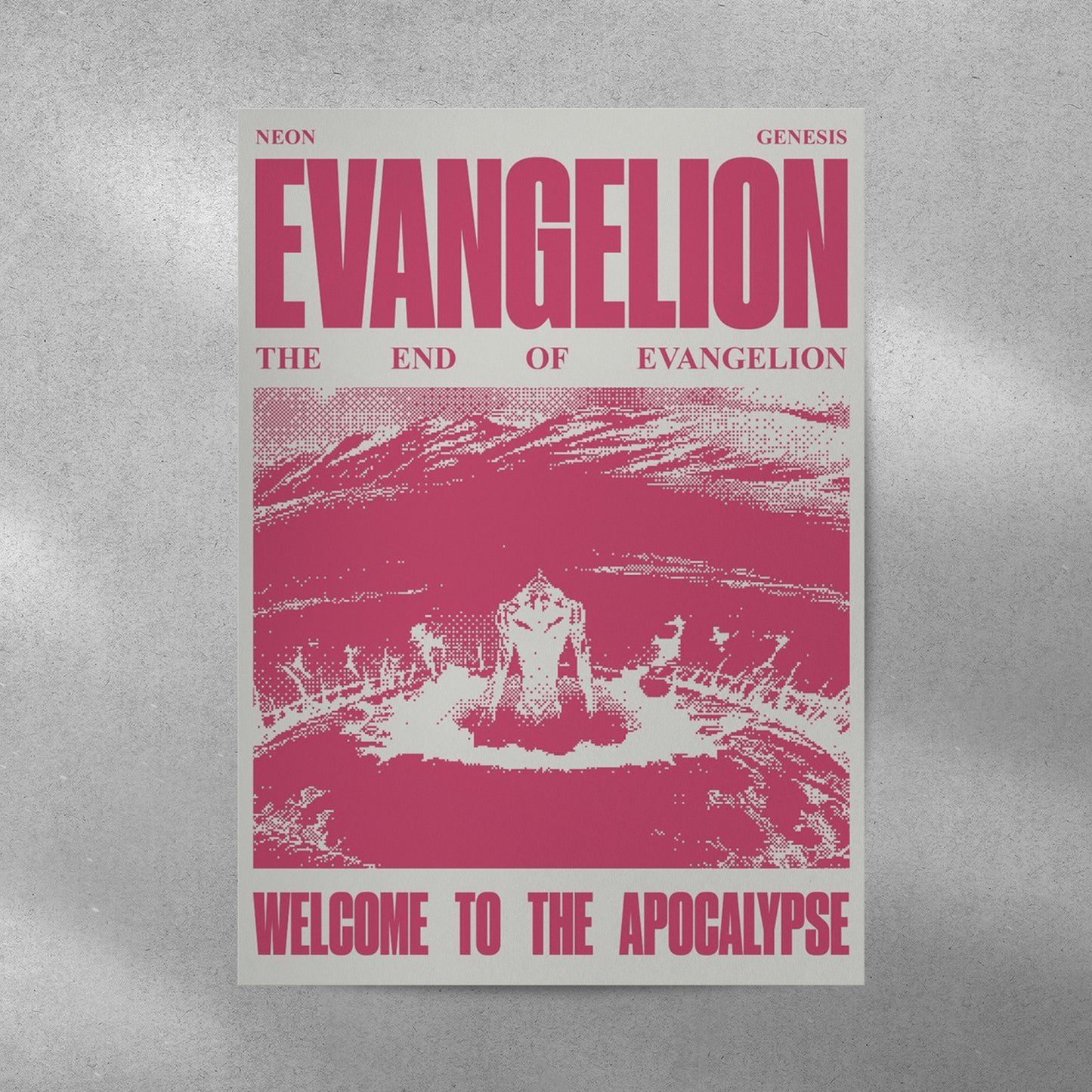 Evangelion Anime Aesthetic Metal Poster - Aesthetic Phone Cases - Culltique