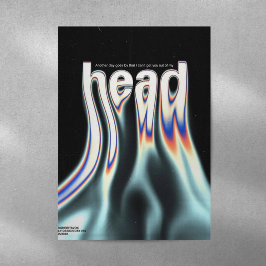 Head Y2K Aesthetic Metal Poster - Aesthetic Phone Cases - Culltique
