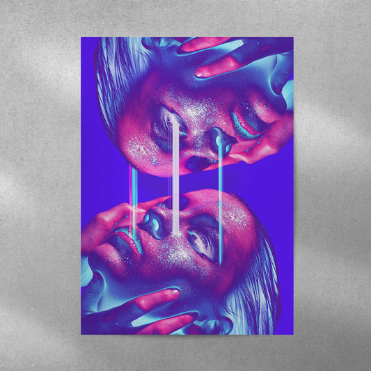 Trippy Y2K Aesthetic Metal Poster - Aesthetic Phone Cases - Culltique