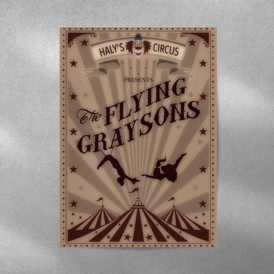 Flying Graysons Vintage Aesthetic Metal Poster - Aesthetic Phone Cases - Culltique
