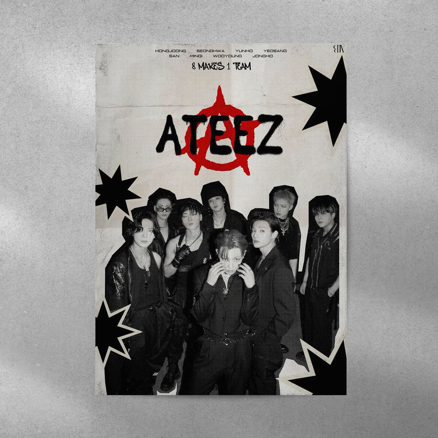 ATEEZ K-Pop Aesthetic Metal Poster - Aesthetic Phone Cases - Culltique