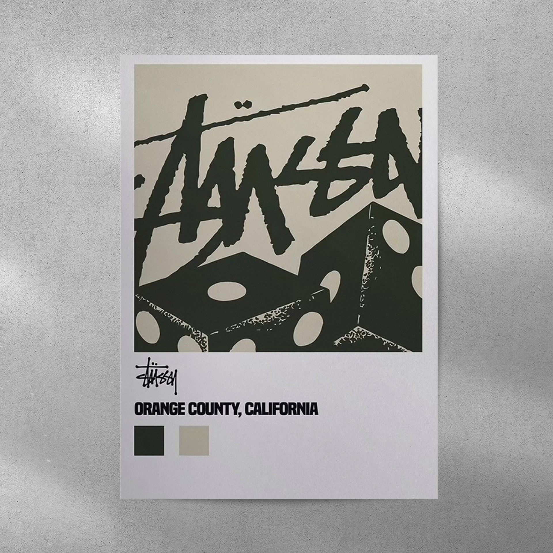 Stussy Pop Culture Aesthetic Metal Poster by Culltique