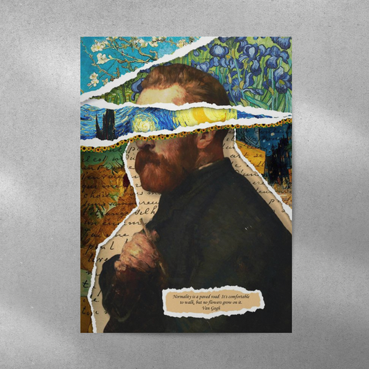 Van Gogh Fusion Abstract Aesthetic Metal Poster